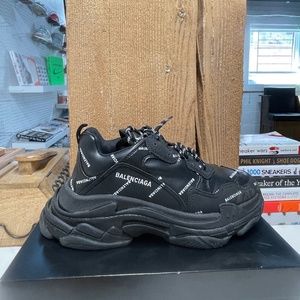 Balenciaga Black Triple S, Size 12